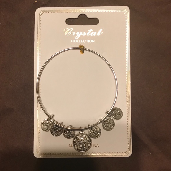 Tree of Life Bracelet Silver Plated Expandable Bangle NEW by Crystal Collection - Picture 1 of 4
